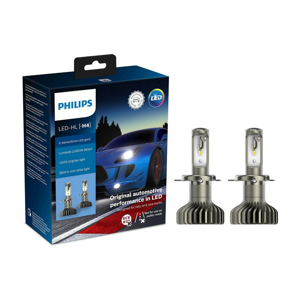 Philips X tremeUltinon gen2 LED Ampoule de Phare Automobile (H4), 5800K 11972XUWX2