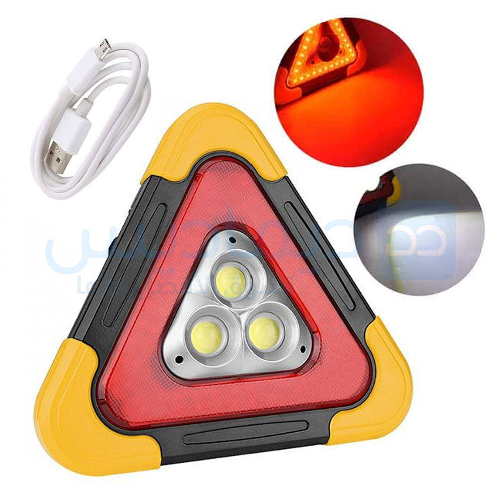 Triangle d'alert torch de 3 LED et powerbank, charge energy solaire Hurry bolt HB-7709