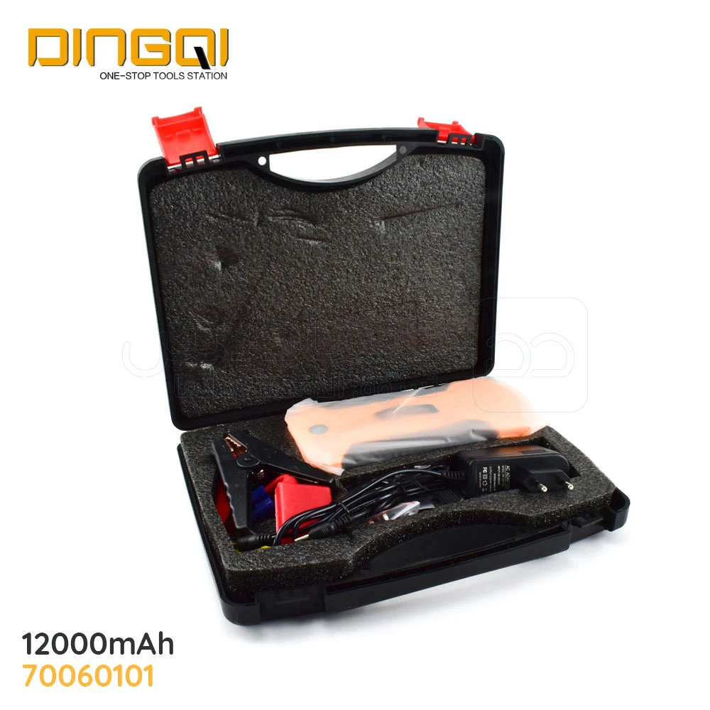 Booster batterie voiture,12000mAh,12V démarreur batterie portable, démarrage de voiture jump starter, power bank pour téléphone DINGQI 70060101