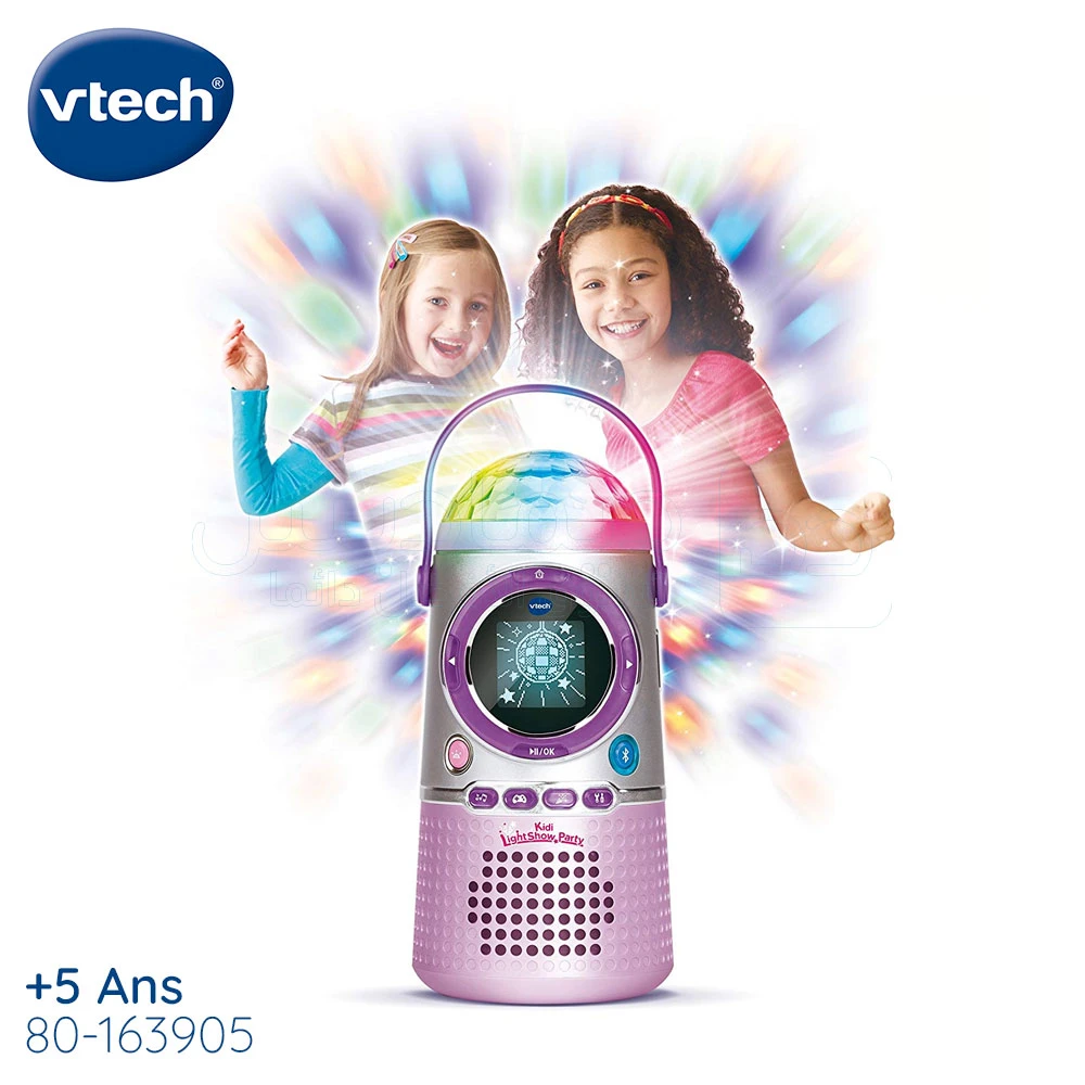 Enceinte Bluetooth enfant avec boule disco lumineuse, Kidi LightShow Party  9en1 VTECH 80-163905