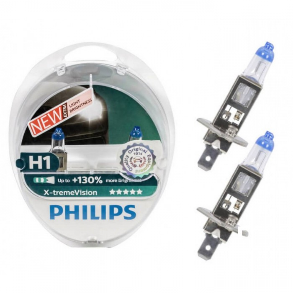 Ampoule Phare H1 Philips X-treme Vition +130% 12258XV+S2