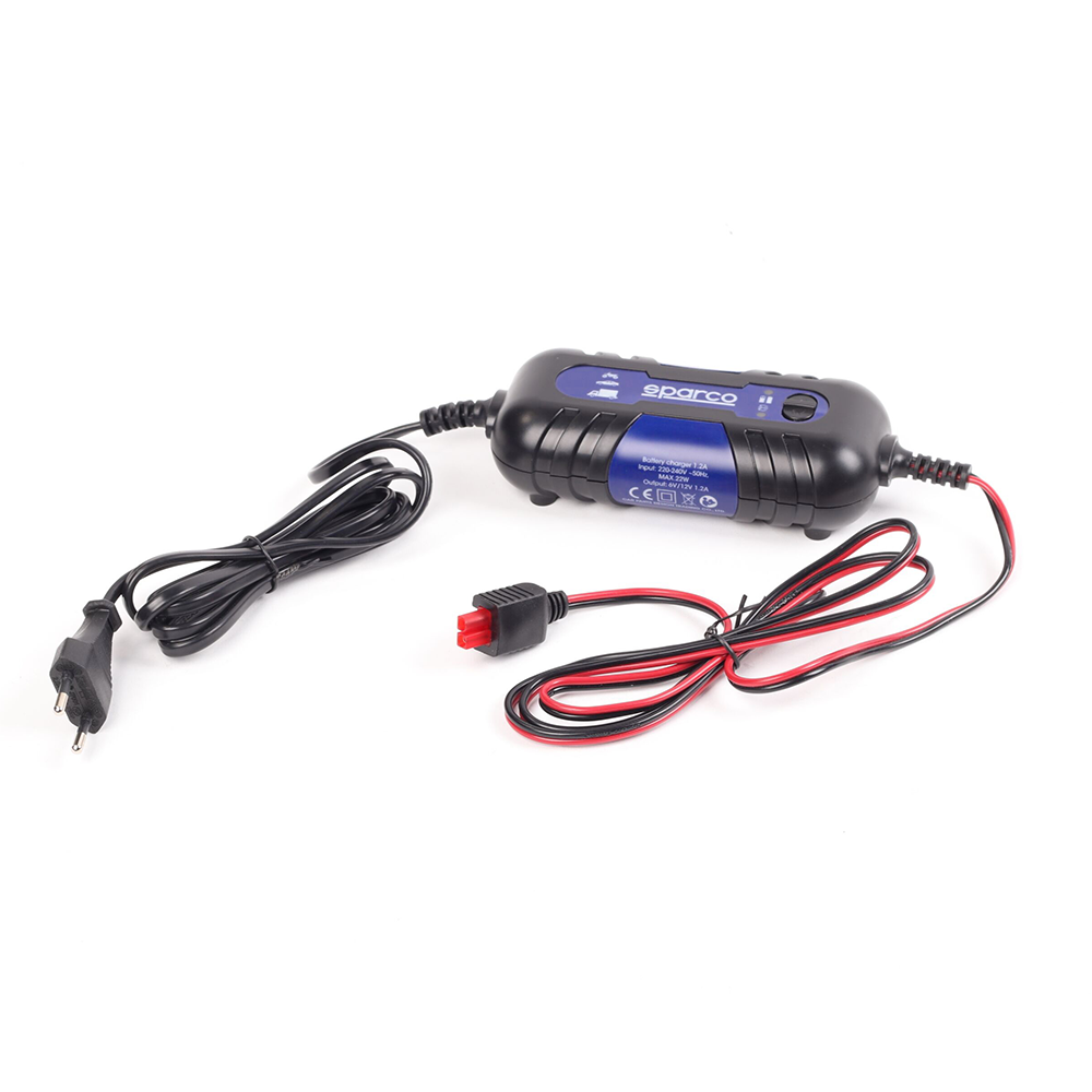 Chargeur de batterie intelligent pour voiture et moto SPARCO SPT500 6/12V 22W