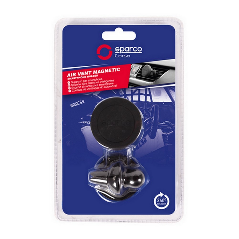 Support magnétique 360° pour Smartphone de voiture SPARCO Noir SPC5107