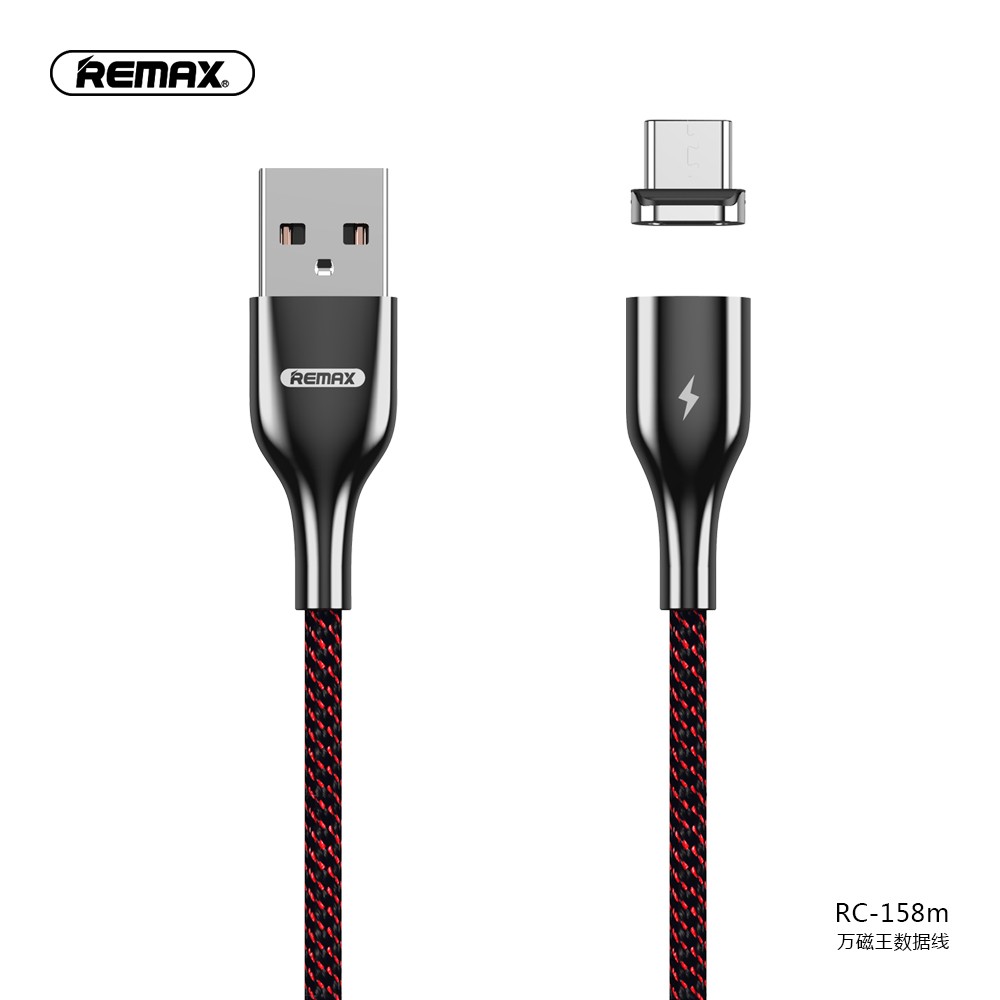 Cable DATA USB magnétique avec LED 3A REMAX RC-158m