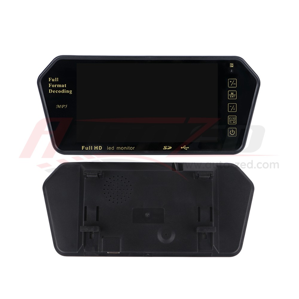 Retroviseur TFT LCD USB + Carte Mémoire + Caméra de recul