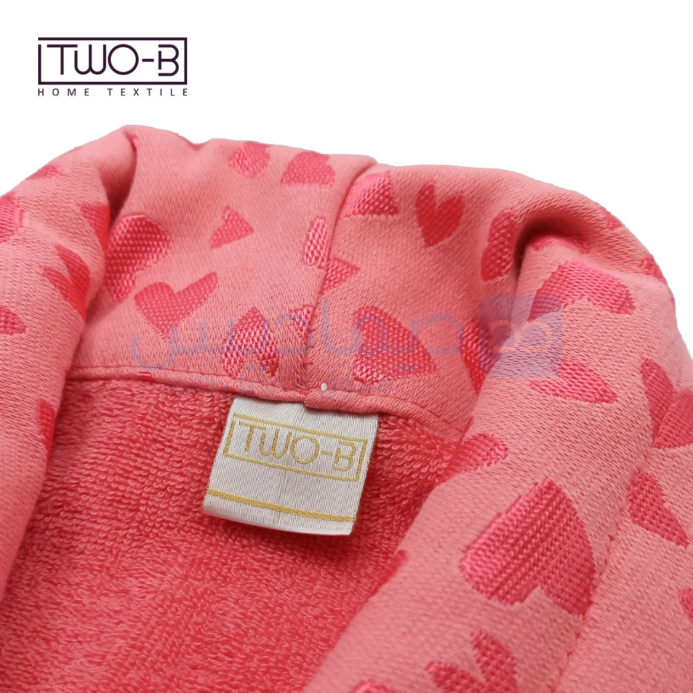 Sortie de bain, peignoir rose femme avec Grande serviette TWO-B DP1080684