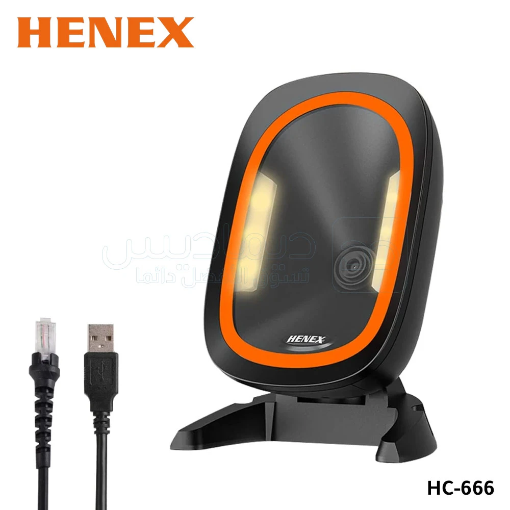 Lecteur code barre 2D 3D QR USB HENEX HC-666