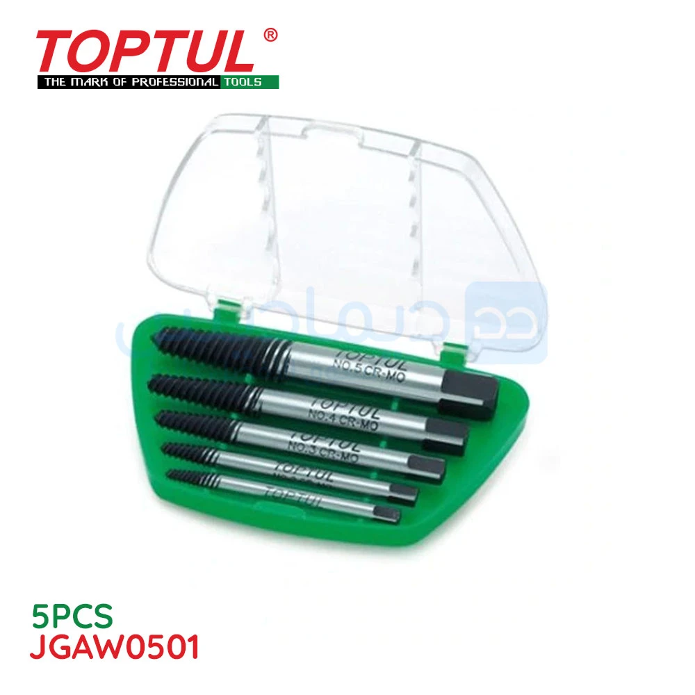 Kit extracteur de vis 5PCS TOPTUL  JGAW0501