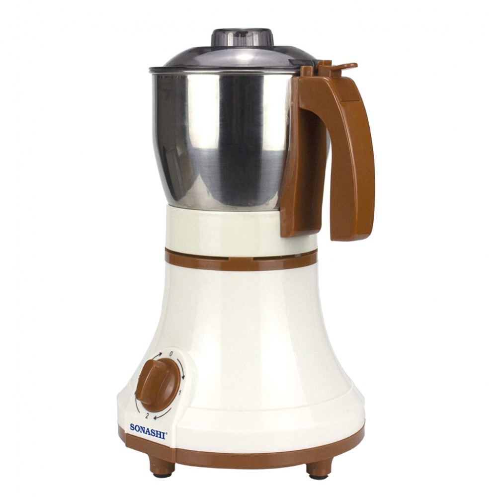 Moulin à café 0.8L 350W, broyeur mélangeur avec bol amovible en acier inoxydable SONASHI SCG-4006