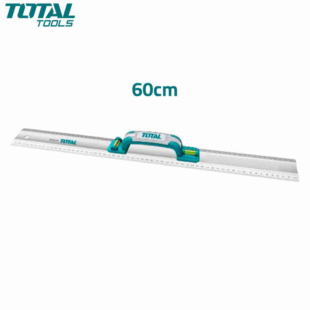Règle en aluminium 60cm avec niveau TOTAL TMT222606