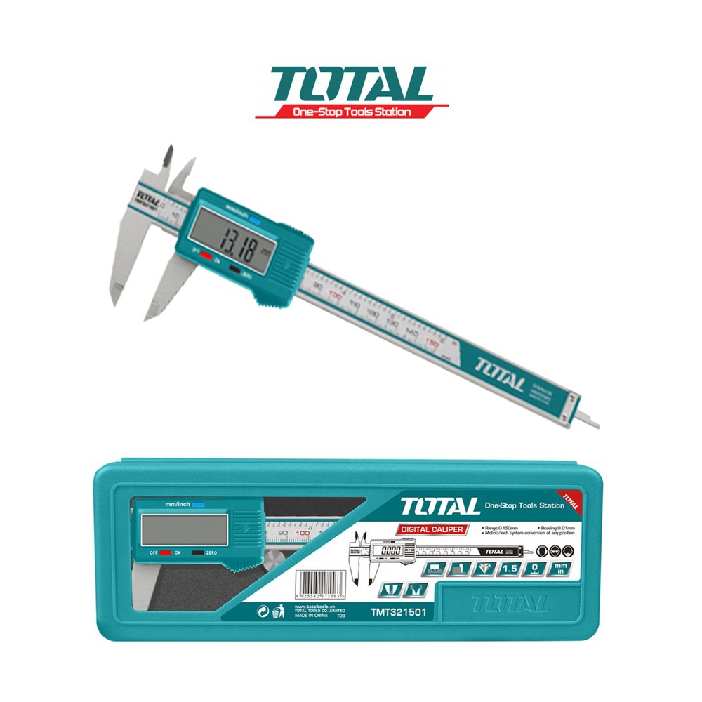 Pied à coulisse numérique 150mm TOTAL TMT321501