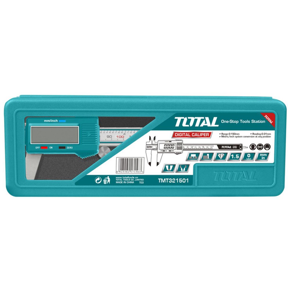 Pied à coulisse numérique 150mm TOTAL TMT321501