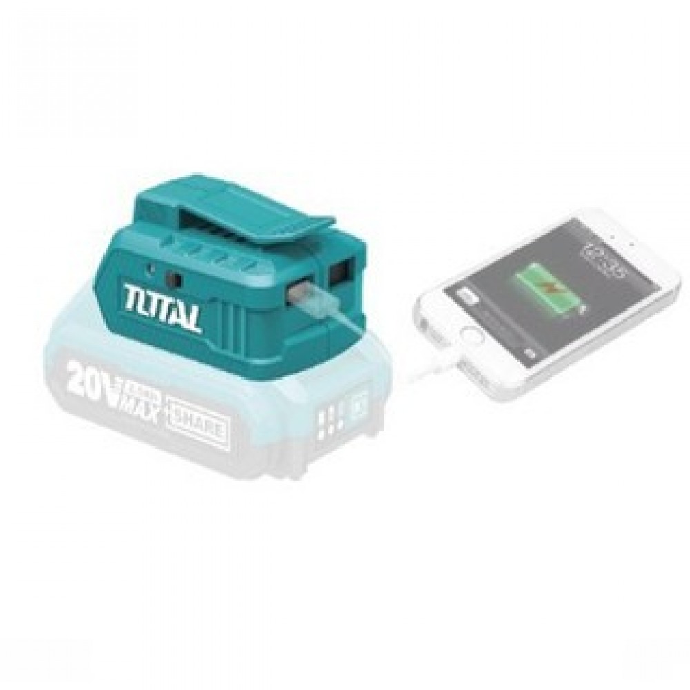 Accessoire chargeur usb pour batterie TOTAL TUCLI2001