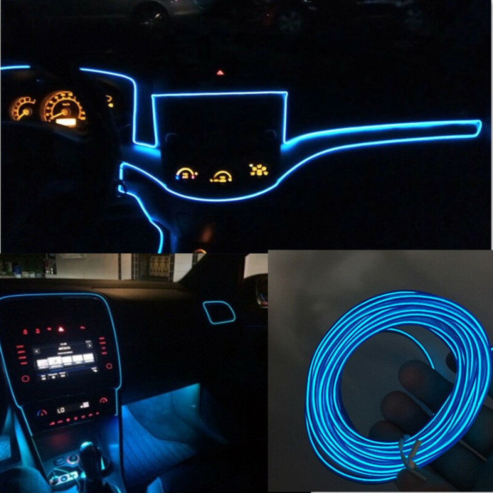 Decoration LED interieur 3m car cold light line