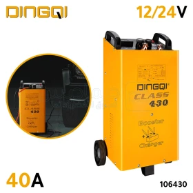 Chargeur de batterie et de charge de plomb-acide pour voiture et camion 12/24V 40A DINGQI 106430