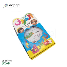  Boite cartes la série éducative du leader alphabets Arabe 28 cartes LEDPAP BCAR