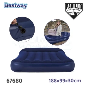 Matelas gonflable pour 1 place avec oreiller intégré 188×99×30cm PAVILLO BESTWAY 67680