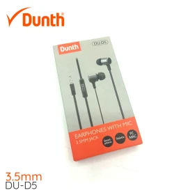  Écouteurs filaires avec microphone intégré, 3.5mm DUNTH DU-D5