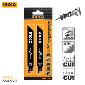  2x Lames de scie alternative pour métal 15cm INGCO SSB922EF