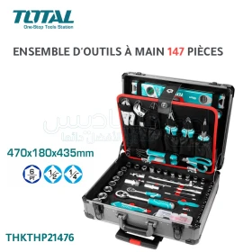 Ensemble d'outils à main 147pièces TOTAL THKTHP21476