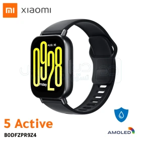 Montre intelligente pour hommes et femmes, écran tactile AMOLED 2" noir Redmi  Watch 5 ACTIVE B0DFZPR9Z4