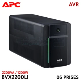 Onduleur 2200VA, 1200W, 230V, avec batterie remplaçable, régulateur de tension automatique AVR, 6 prises, protection contre les coupures de courant APC BVX2200LI