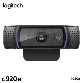 Webcam Professionnelle 1080p, Autofocus, Micro Stéréo, USB-A, Obturateur de Confidentialité, Compatible Windows/macOS/ChromeOS , LOGITECH C920e