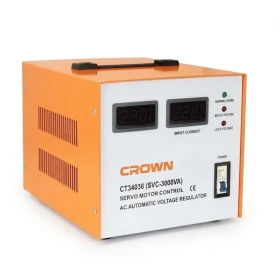 Stabilisateur électrique, régulateur de tension 3000VA monophasé, CROWN CT34036