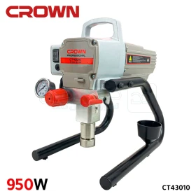 Station de peinture airless 950W, 2100L/min, pression de service 3000 PSI, niveau sonore 73.9 dB CROWN CT43010