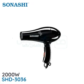 Sèche Cheveux Avec 2 Vitesses 2000W Noir SONASHI SHD-3036