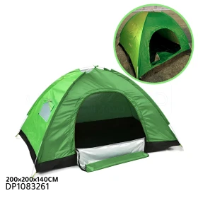  Tente de camping en plein air ouverture automatique pour 3 personnes couleur vert CHERVINO DP1083261