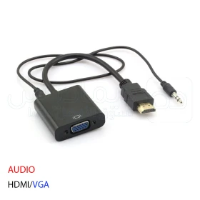  محول HDMI / VGA مع مخرج الصوت