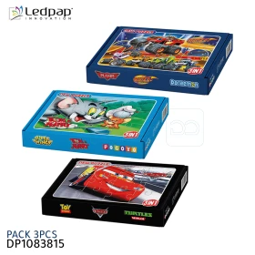  Pack mini puzzle pour les garçons plus de 4 ans 3 pcs LEDPAP DP1083815
