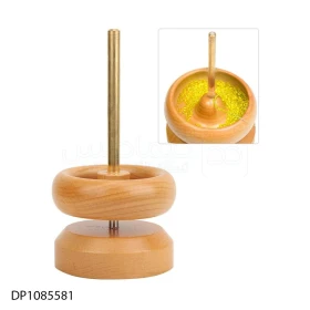  Bol rotatif en bois, spinner de perles de graine avec aiguille à grand oeil, Kit de perles de taille pour la fabrication de bracelets, artisanat de cordage DP1085581