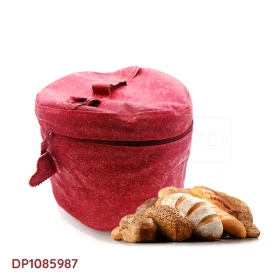  كيس خبز مع سحاب بلاستيكي من البلاستيك، قابل لاعادة الاستخدام ومثالي للحفاظ على المخبوزات والخبز، بلون أحمر غامق