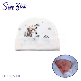  Bonnet en coton chaud pour bébé, bonnets pour enfants, bonnet nouveau-né, accessoires de photographie pour garçons et filles couleur blanc SABY ZINE DP1086041