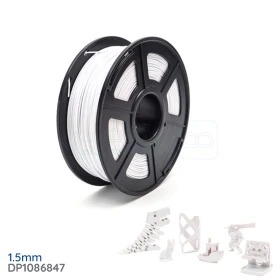  Filament d’imprimante 3D PLA soigneusement enroulé 1.75mm Précision dimensionnelle +/- 0.02mm, Adapter la plupart des imprimantes 3D FDM, Bobine de 1kg, 340 mètres, PLA blanc DP1086847