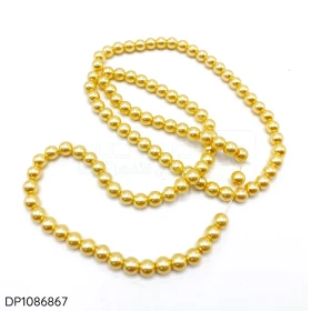  Perles rondes en verre 11mm, 110 pièces/fil, amples, pour la fabrication de bijoux, accessoires pour colliers et bracelets, DIY coueleur jaune DP1086867