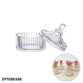  Bocaux en plastique transparents simples pour les bougies faites à la main, boîte de rangement pour bonbons et bijoux divers de bureau DP1086998