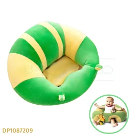  أريكة مريحة للاطفال لتعلم الجلوس بأمان ومسند للظهر لون بني أخضر - أصفر