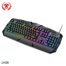  Clavier USB Gaming Rétro-Éclairage RGB - Noir - LAHSEN TWINS LH28