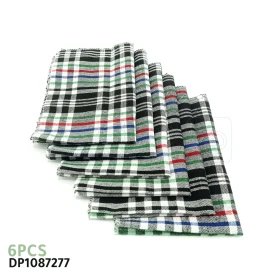 Serviette de table 30x40cm normandes carreaux, lot de 6 serviettes, couleurs vivants DP1087277