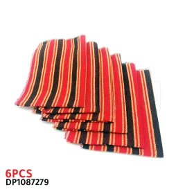  Serviette de table 30x40cm normandes carreaux, lot de 6 serviettes, couleurs vivants DP1087279