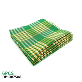  Serviette de table 40x45cm normandes carreaux, lot de 6 serviettes, couleurs vivants DP1087508