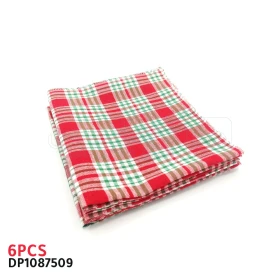  Serviette de table 40x45cm normandes carreaux, lot de 6 serviettes, couleurs vivants DP1087509