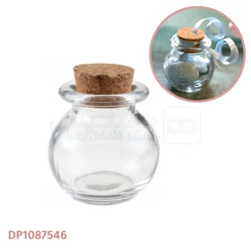  Magic season bouteille décorative en verre avec bouchon en liège 5 × 6 × 2.5cm DP1087546