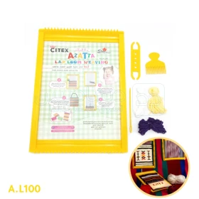  Métier à tisser traditionnel en plastique pour enfants, jouet éducatif, cadre de tissage en bois, machine à tricoter à la main, jouets pour enfants, AZATTA STAR MAGIQUE A.L100