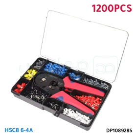 Kit des Outils de Sertissage pince à sertir avec 1200PCS cosses de câble HSC8 6-4A DP1089285