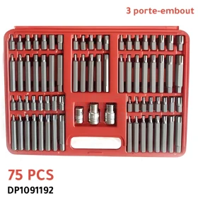 Jeu de 75PCS de embouts et porte-embouts DP1091192