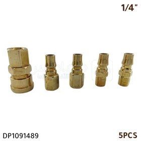 Ensemble 5 Pièces de Raccord Rapide 1/4 " de flexible pneumatique à pression BBM DP1091489